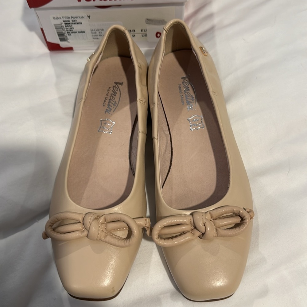 VENETTINI KIDS HANDMADE EUROPEAN SHOE 33/2 LUCY IN BLUSH NWOT
